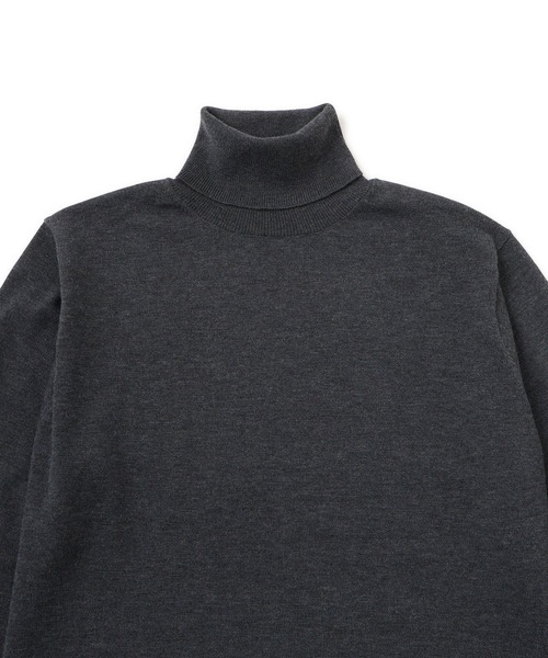 JUN STANDARD PICKS セーター ニット シルクブレンドタートルネック