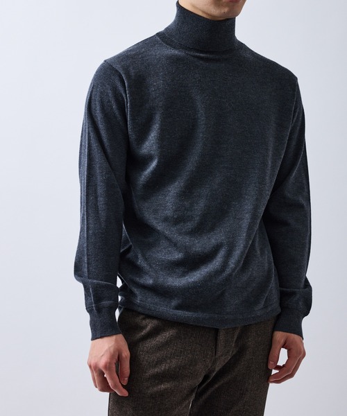 JUN STANDARD PICKS セーター ニット シルクブレンドタートルネック