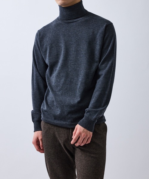 JUN STANDARD PICKS セーター ニット シルクブレンドタートルネック