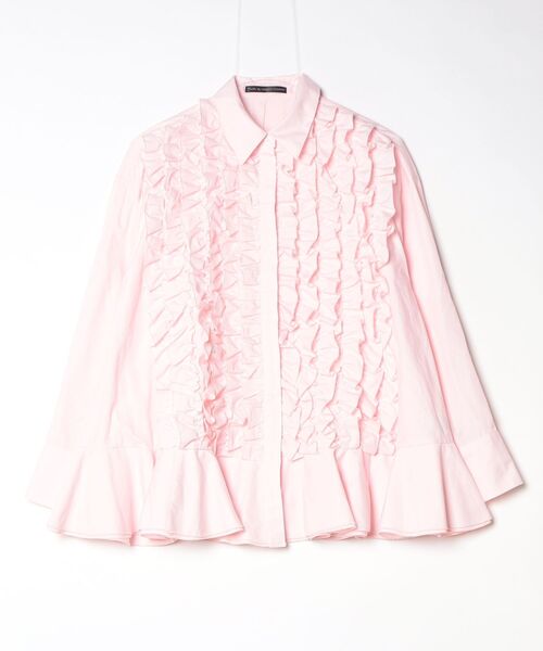 TSURU by Mariko Oikawa（ツルバイマリコオイカワ） フリル長袖シャツ