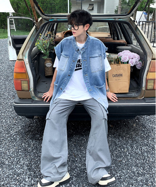 「neos」 ベスト X-LARGE ブラック メンズ_画像3