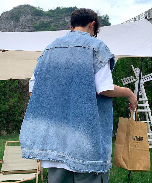 「neos」 ベスト X-LARGE ブラック メンズ_画像5