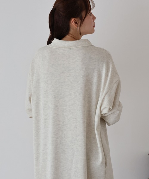 「BLUEEAST」 「ara」長袖ワンピース MEDIUM アイボリー レディース_画像4