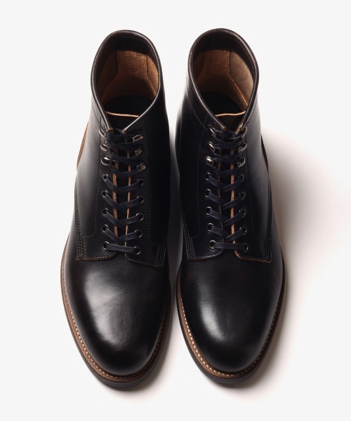 【定番✨️】MR.OLIVE レースアップブーツ ブラック US8.5 革靴 MR.OLIVE（ミスターオリーブ） レースアップブーツ 6h ブラック メンズ