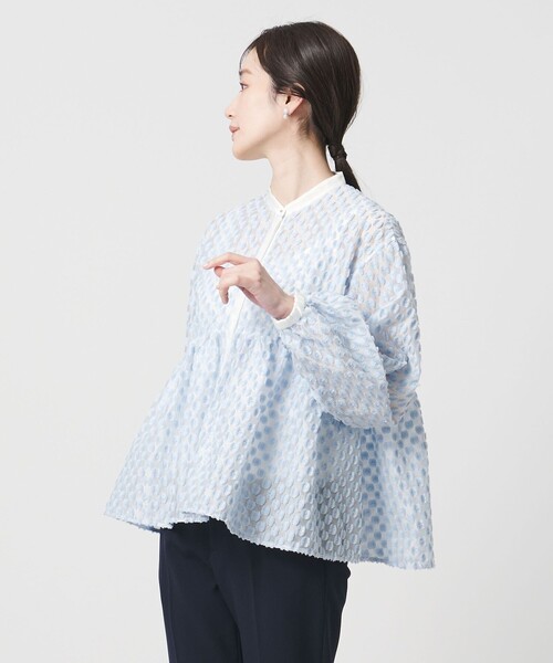 【新品】UNITED ARROWS ドットジャガードブラウス UNITED ARROWS（ユナイテッドアローズ） ブラウス シャツ ラメ ドット