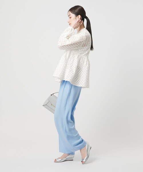 ユナイテッドアローズ ドットジャガードブラウス UNITED ARROWS（ユナイテッドアローズ） ブラウス シャツ ラメ ドット