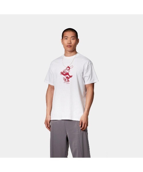 「Carhartt WIP」 半袖Tシャツ MEDIUM ホワイト メンズ_画像2