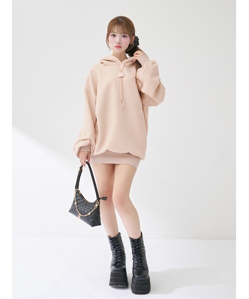 Darich（ダーリッチ） ワンピース カラーラメスウェットミニワンピース