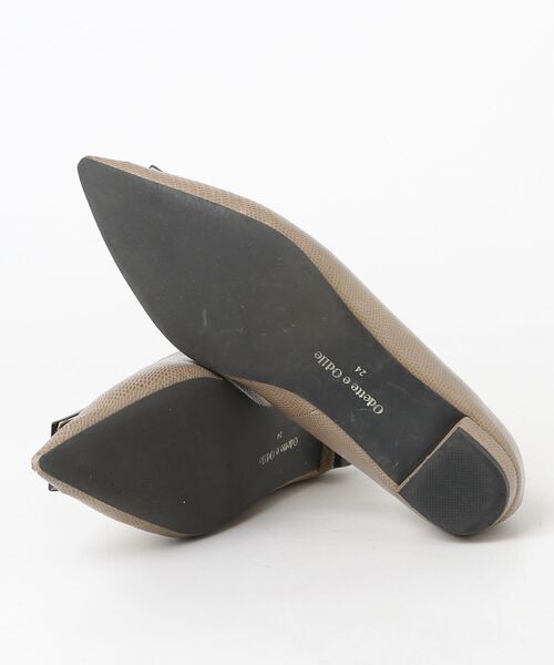 「ODETTE E ODILE」 フラットパンプス 24cm ベージュ レディース_画像3