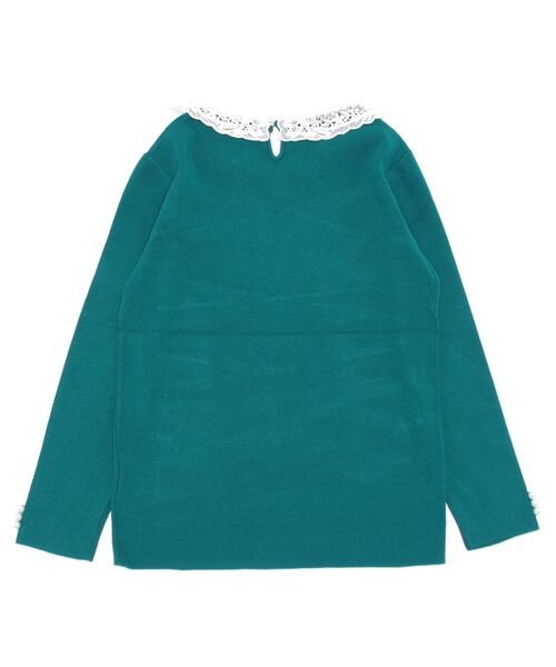 「QUEENS COURT」 長袖ニット M グレー レディース_画像2