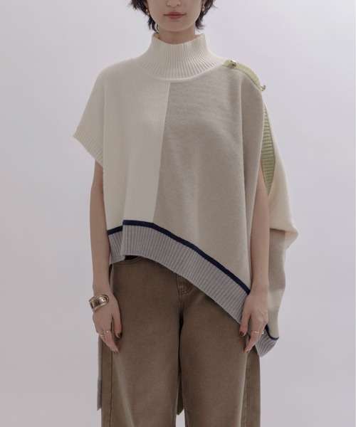 Eimee Law」 ニットベスト FREE チャコールグレー レディース Eimee
