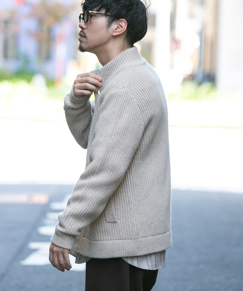 「URBAN RESEARCH ROSSO MEN」 ニットカーディガン X-LARGE ブラック メンズ_画像5