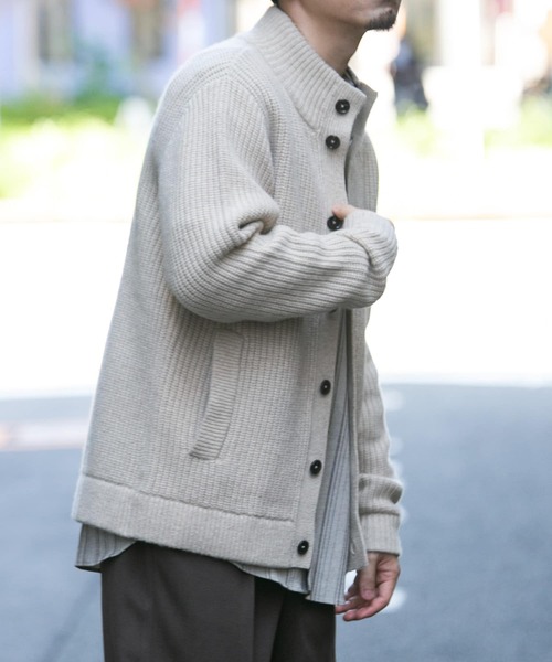 「URBAN RESEARCH ROSSO MEN」 ニットカーディガン X-LARGE ブラック メンズ_画像7