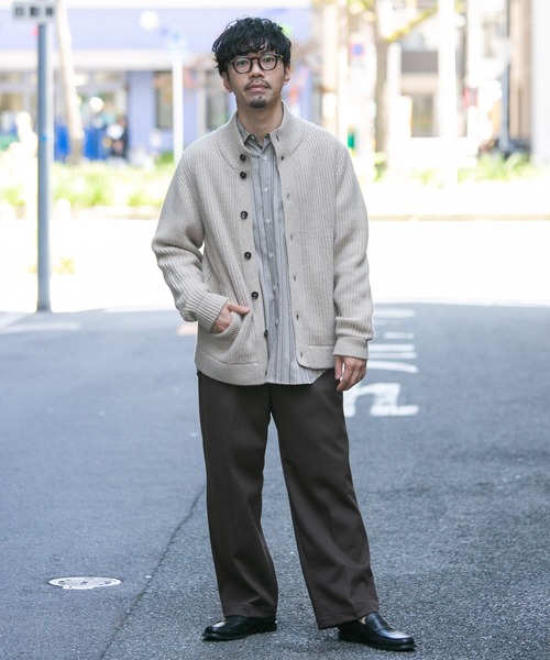 「URBAN RESEARCH ROSSO MEN」 ニットカーディガン X-LARGE ブラック メンズ_画像8