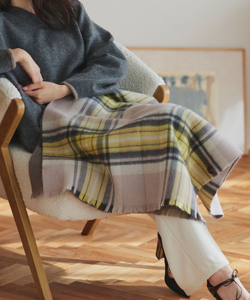 macocca（マコッカ） ストール マフラー シルケットウール カシミヤ混