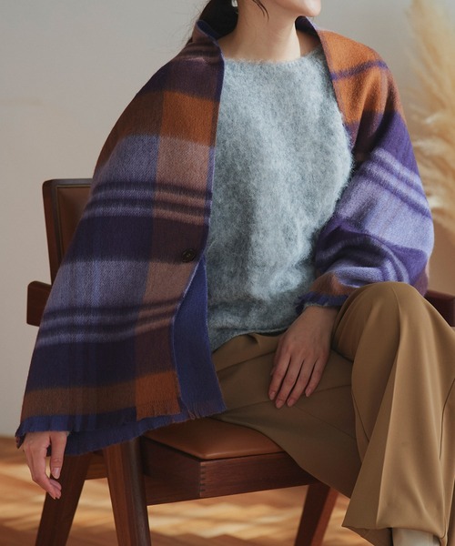 macocca（マコッカ） ストール マフラー シルケットウール カシミヤ混