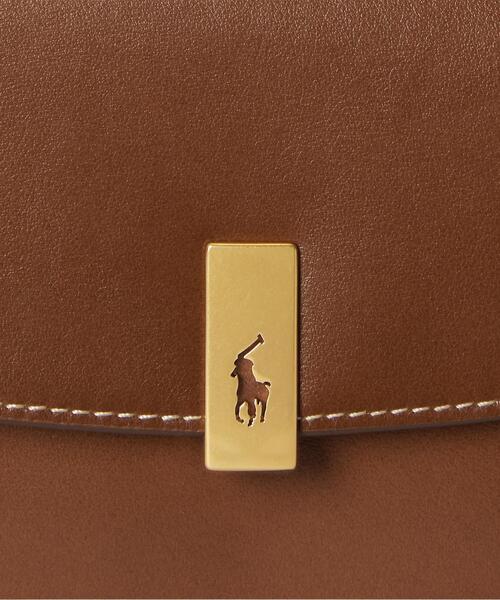 ローレン ラルフローレン ☆ レザー ウォレットバッグ ショルダーバッグ 財布 Polo ID レザー チェーン ウォレット & バッグ（ショルダーバッグ