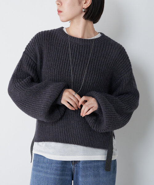 「Jena espace merveilleux」 長袖ニット FREE ブルー レディース_画像7