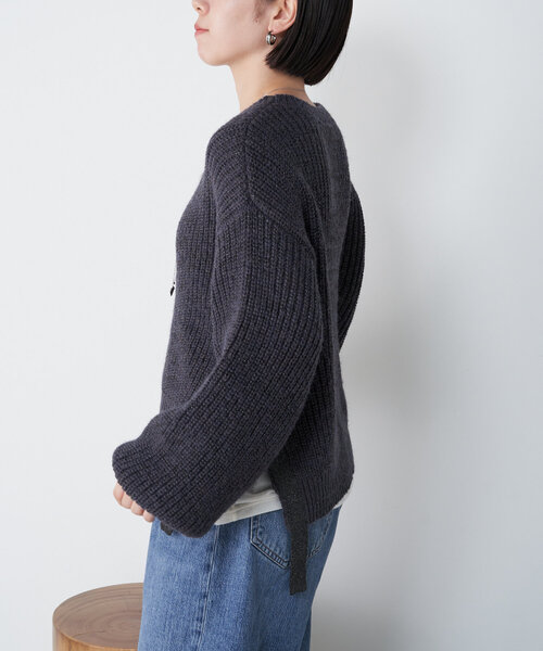 「Jena espace merveilleux」 長袖ニット FREE ブルー レディース_画像8
