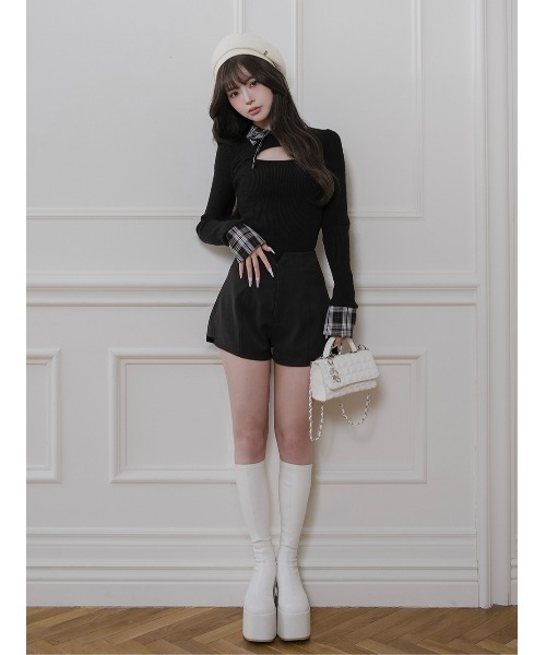 Darich（ダーリッチ） ニット セーター チェックカフスリブニット