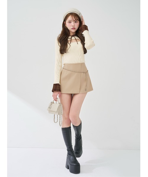 Darich（ダーリッチ） ニット セーター チェックカフスリブニット