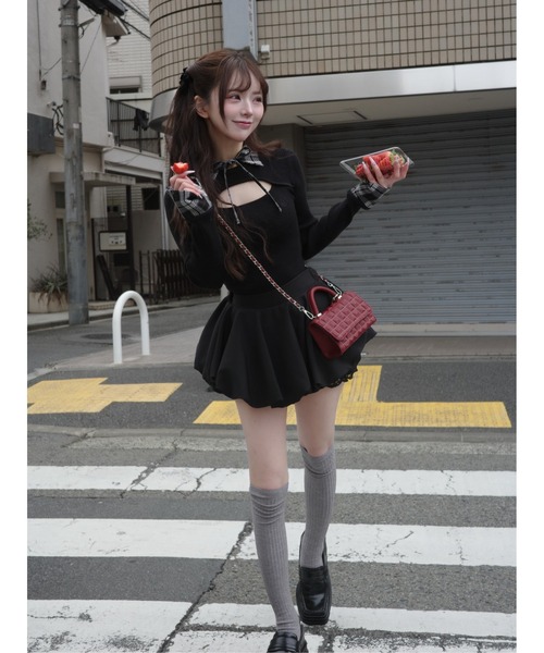 Darich（ダーリッチ） ニット セーター チェックカフスリブニット