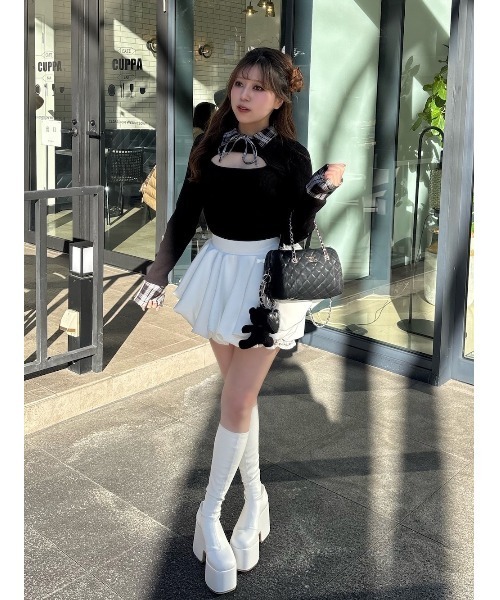 Darich（ダーリッチ） ニット セーター チェックカフスリブニット