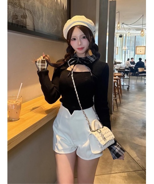 Darich（ダーリッチ） ニット セーター チェックカフスリブニット