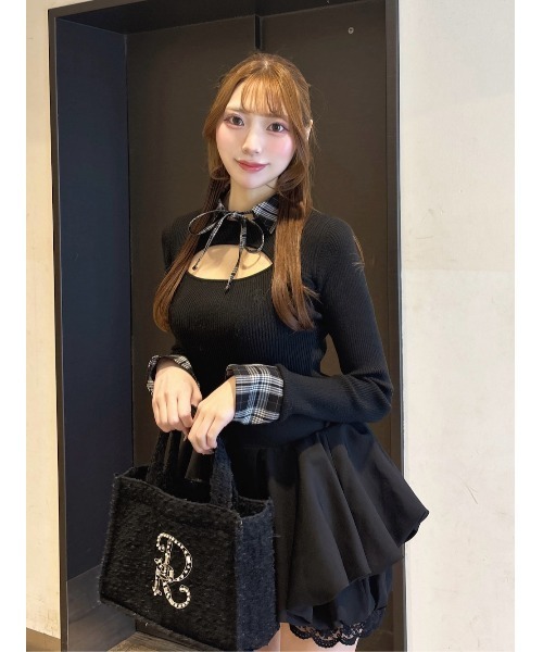 Darich（ダーリッチ） ニット セーター チェックカフスリブニット