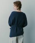 ニット セーター ベルト付きオーバーサイズニッ...の詳細画像5