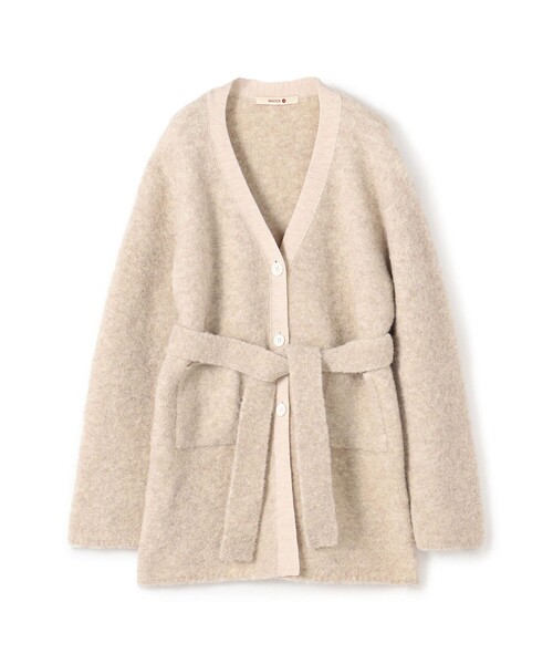 「BACCA」 ニットカーディガン S グレー レディース_画像2