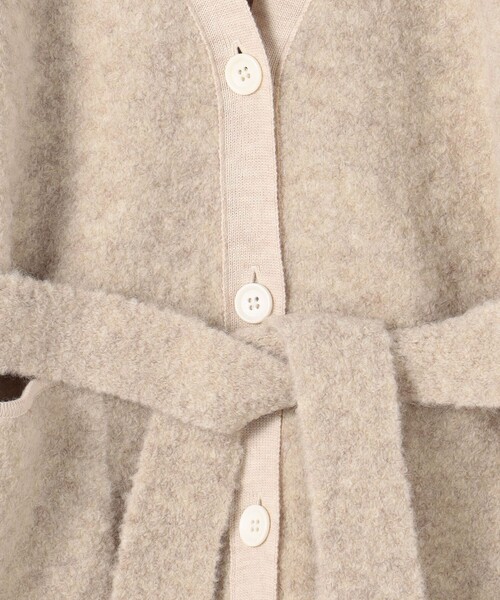 「BACCA」 ニットカーディガン S グレー レディース_画像8