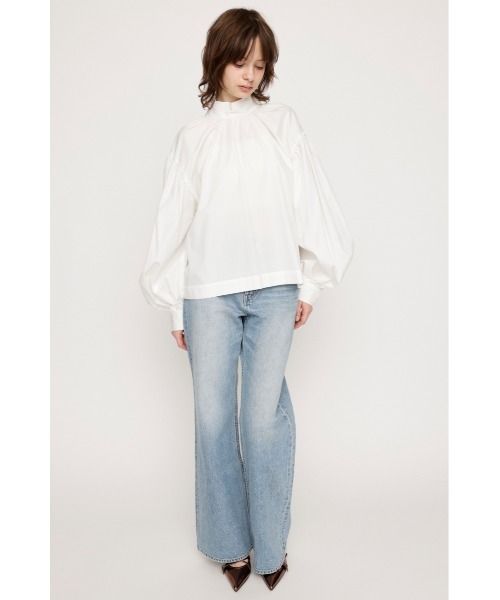 「SLY」 長袖ブラウス FREE ターコイズブルー レディース_画像6