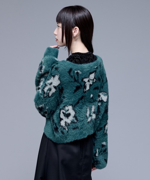 「Ellno de Mavie」 長袖ニット FREE ブルー レディース_画像2