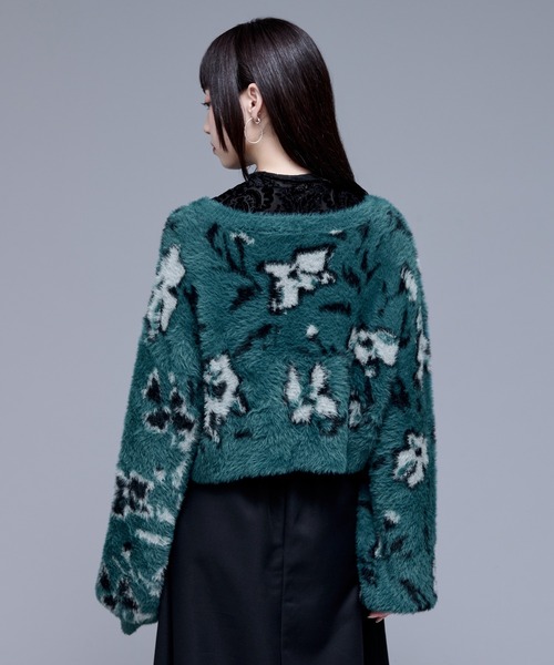 「Ellno de Mavie」 長袖ニット FREE ブルー レディース_画像3