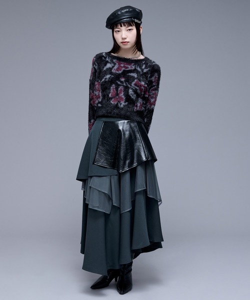 「Ellno de Mavie」 長袖ニット FREE ブルー レディース_画像7