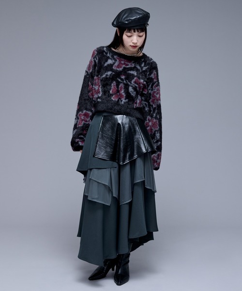 「Ellno de Mavie」 長袖ニット FREE ブルー レディース_画像8