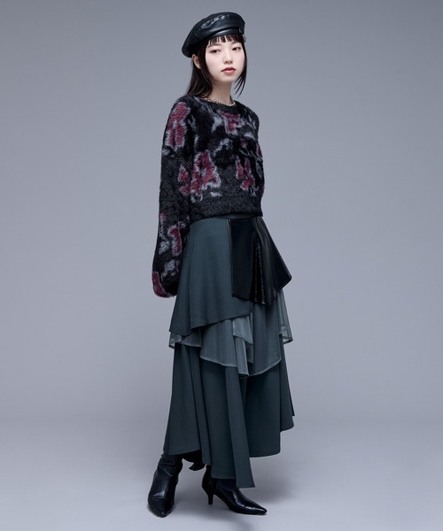 「Ellno de Mavie」 長袖ニット FREE ブルー レディース_画像9