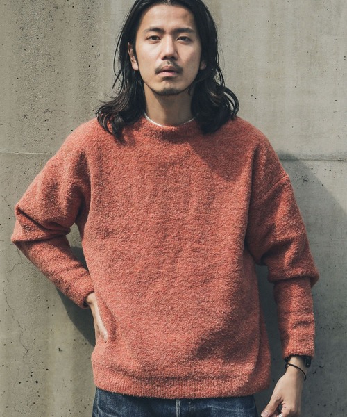 「URBAN RESEARCH Sonny Label」 長袖ニット MEDIUM ベージュ メンズ_画像2