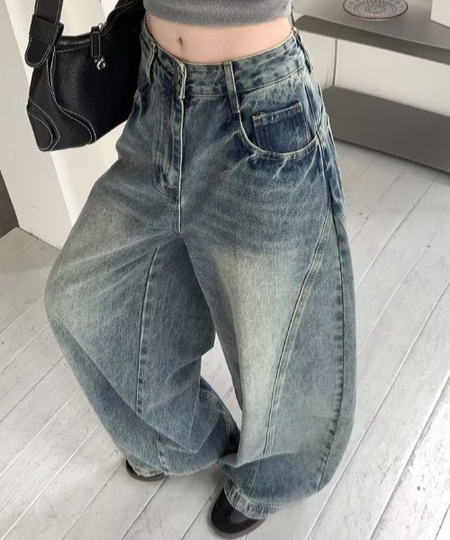 LACーVERT ワイドパンツ ジーンズ デニム デニムパンツ ワイドレッグ