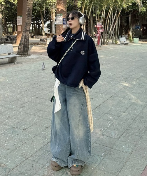 LACーVERT ワイドパンツ ジーンズ デニム デニムパンツ ワイドレッグ