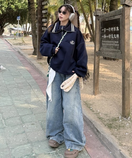 LACーVERT ワイドパンツ ジーンズ デニム デニムパンツ ワイドレッグ