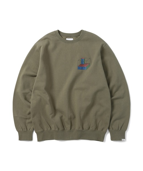 thisisneverthat グレー ロゴ スウェット M thisisneverthat（ディスイズネバーザット） スウェットカットソー M