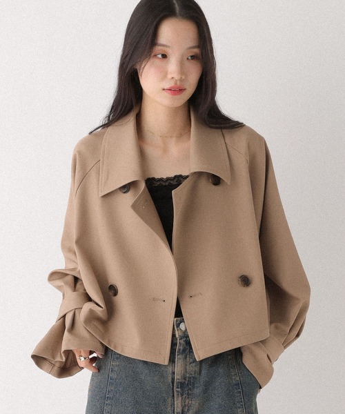 Heather（ヘザー） トレンチコート コート マルチWAYミドルトレンチ