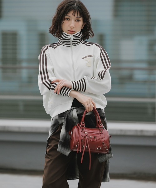 古*屋様 ventexタグ　クリーム色 ストライプ ジャージ　adidas ビン adidas（アディダス） ジャージ ビンテージ BB TT ストライプ リブ