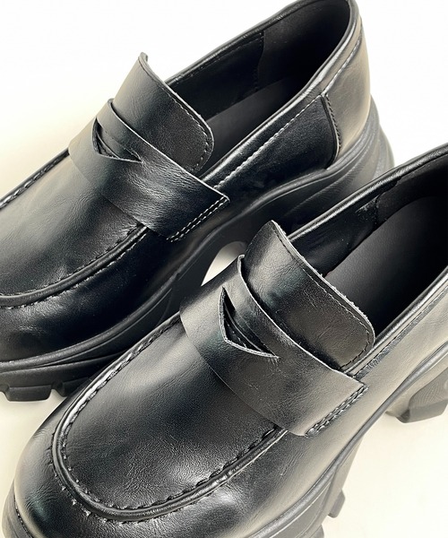 MAISON SELECT ローファー 入学式 2C95-SZ チャンキーソール コイン
