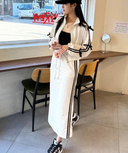 セットアップ リボン ライン ジャージ レディース : ZOZOTOWN Yahoo!店