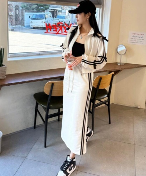 セットアップ リボン ライン ジャージ レディース : ZOZOTOWN Yahoo!店