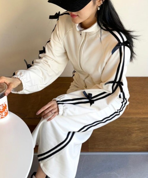 セットアップ リボン ライン ジャージ レディース : ZOZOTOWN Yahoo!店