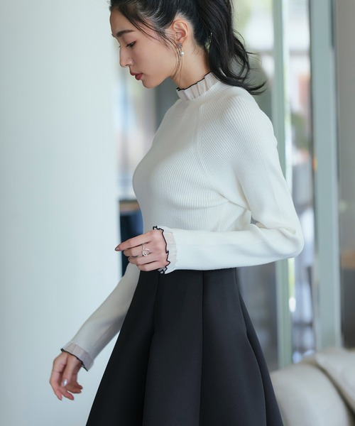 「RUIRUE BOUTIQUE」 長袖ニット M ブラック レディース_画像3